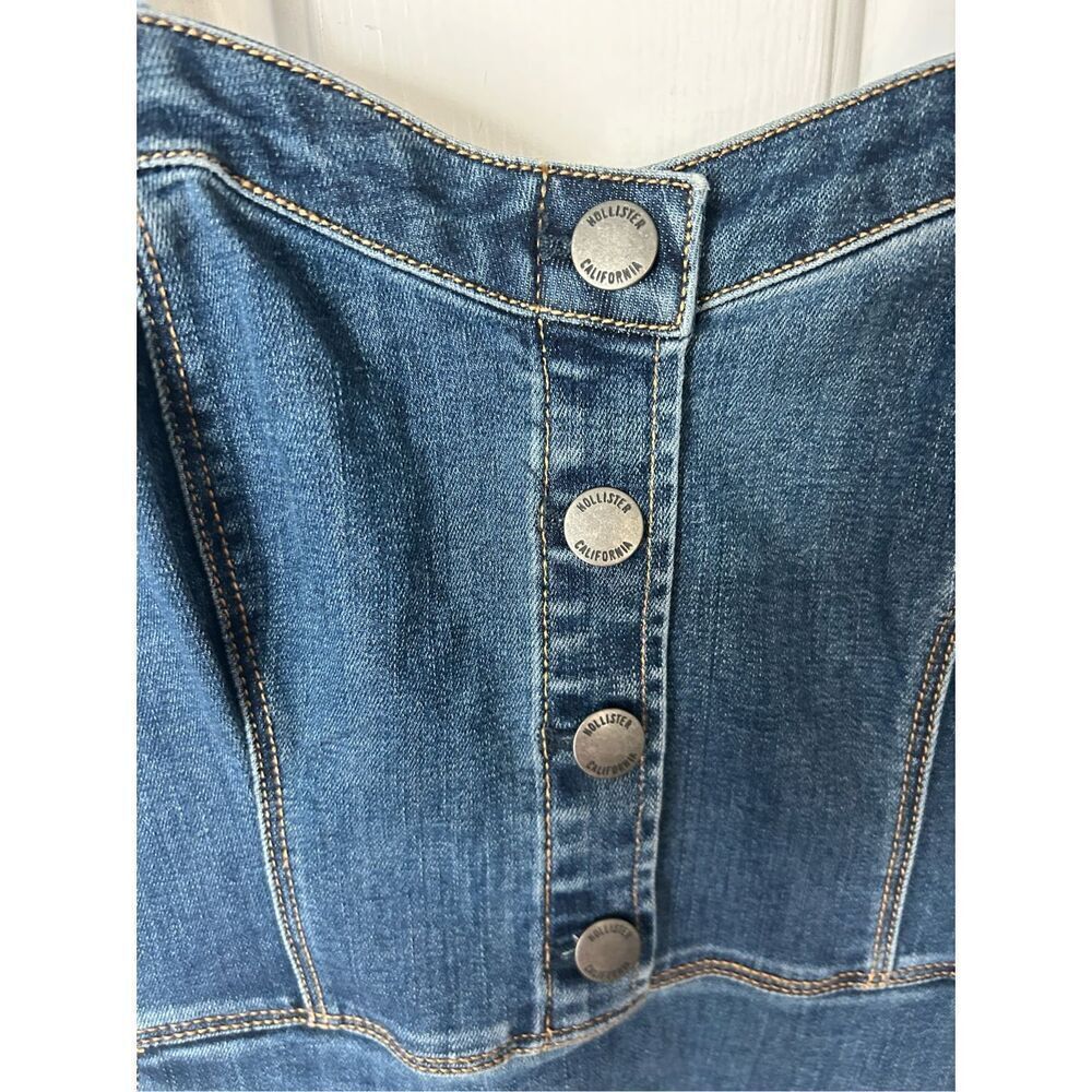 Hollister blue jean dress size xs mini - Picture 2 of 5